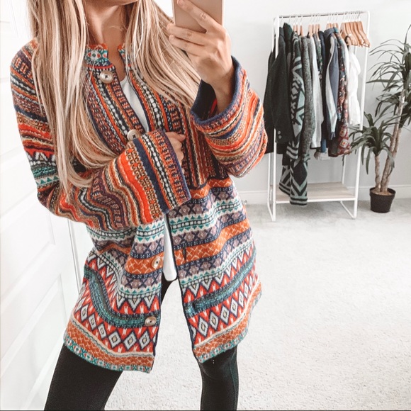 Anthropologie Sweaters - Anthropologie Moth Livia Intarsia Cardigan Sweater